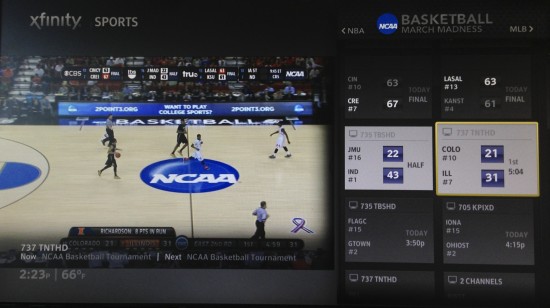 X1 Sports App for March Madness